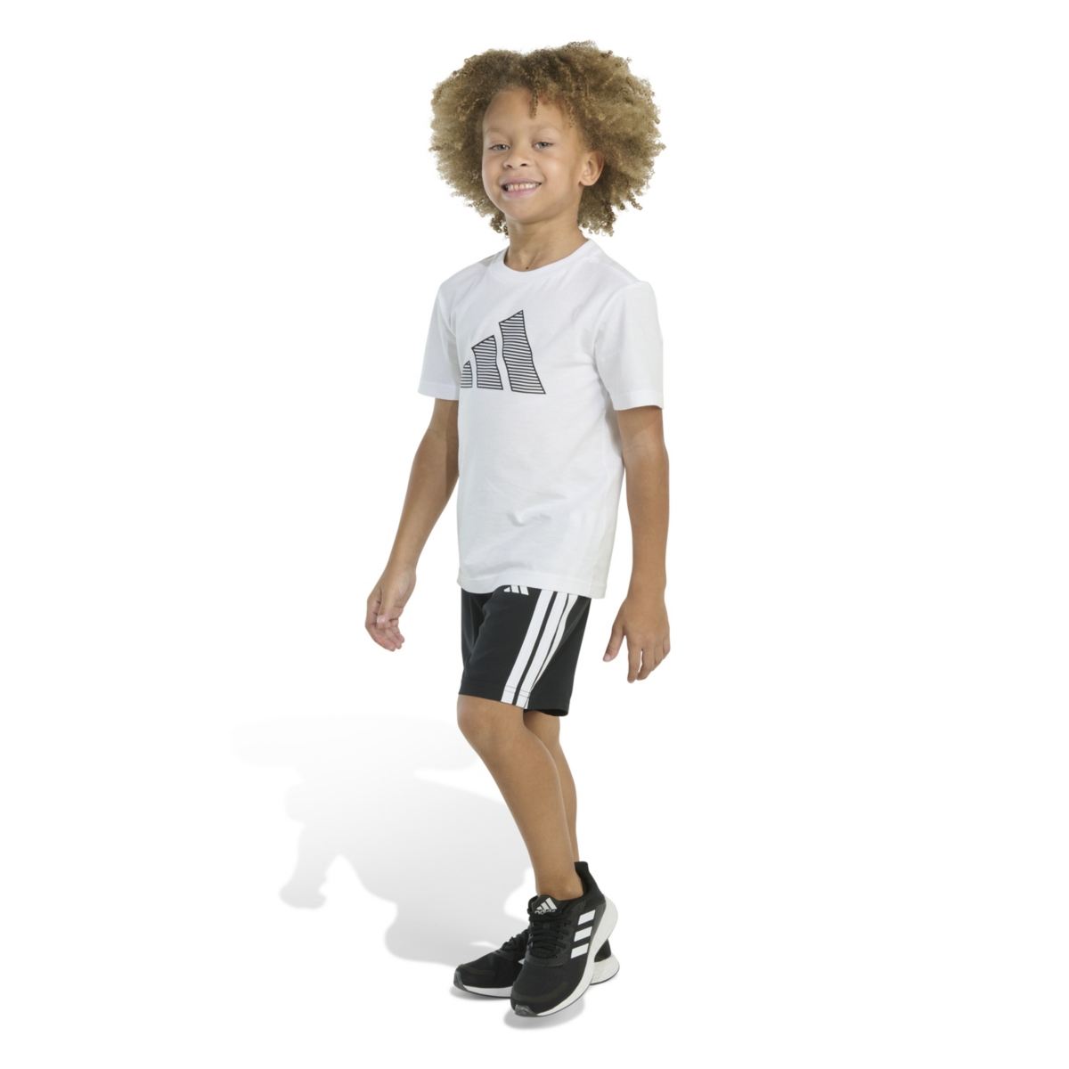 Adidas Originals Toddler & Little Boys Short-sleeve T-shirt & Woven Shorts, 2 Piece Set In White