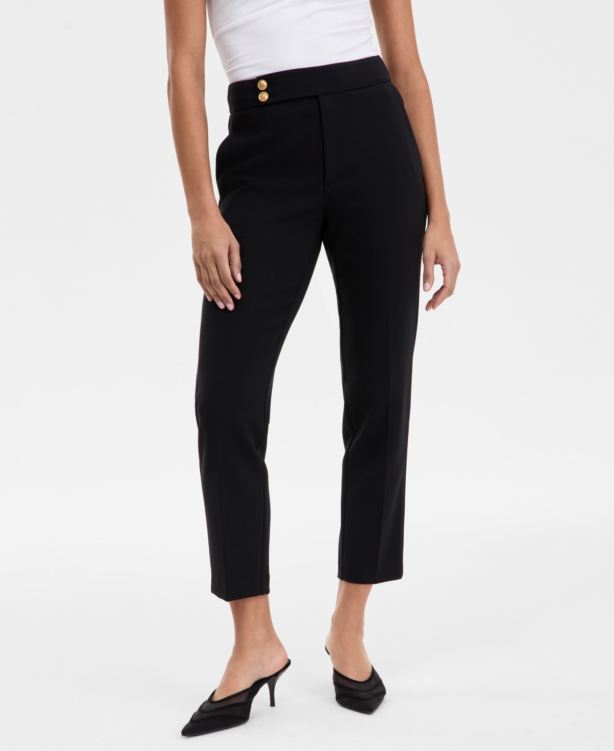 INC INTERNATIONAL CONCEPTS WOMEN'S STRAIGHT-LEG CROPPED PANTS, EXCLUSIVELY AT MACY'S 