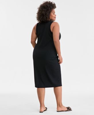 Trendy Plus Size Tank Midi Dress, Exclusively at Macy's