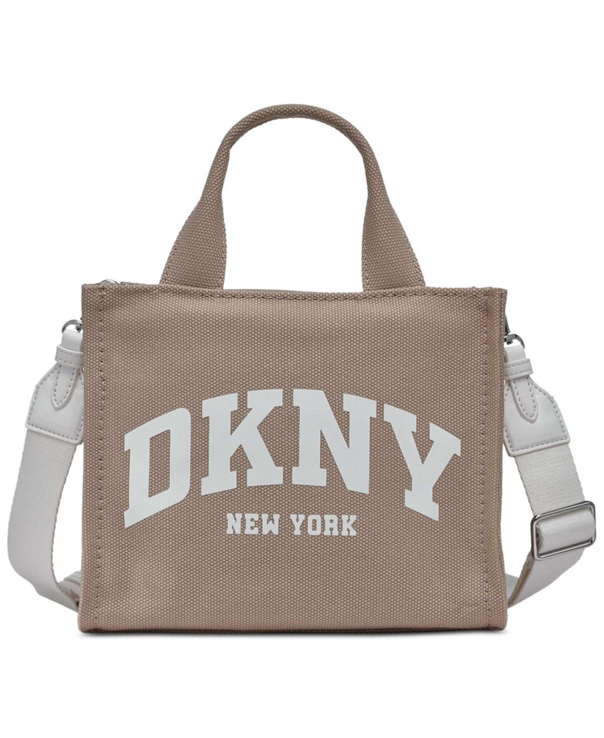 Dkny Hadlee Logo Large Tote Bag In Light Khaki,marshmallow