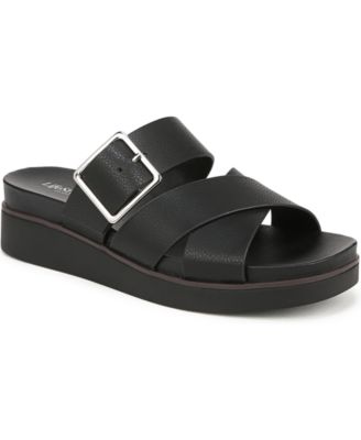 LifeStride - Women's Getaway Square Open Toe Platform Slide Sandals