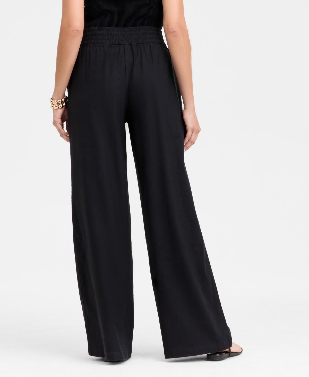 Inc International Concepts Women's High-rise Pants, Exclusively At Macy's In Deep Black