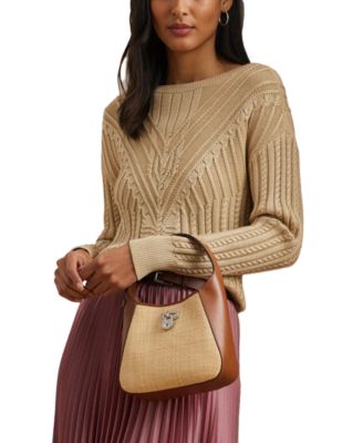 Lauren Ralph Lauren - Raffia Mini Tanner Shoulder Bag