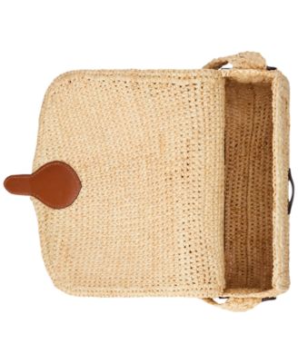 【Ralph Lauren】Raffia Colbie Messenger Crossbody ◆国内発送 Lauren Ralph Lauren Raffia Small Colbie Messenger Crossbody