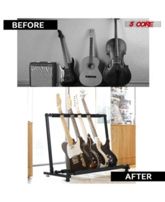 Guitar Rack Stand • 5 Multi Guitars Holder Storage Stands for Acoustic Electric and Bass Soporte Para Guitarra - GRack 5N1