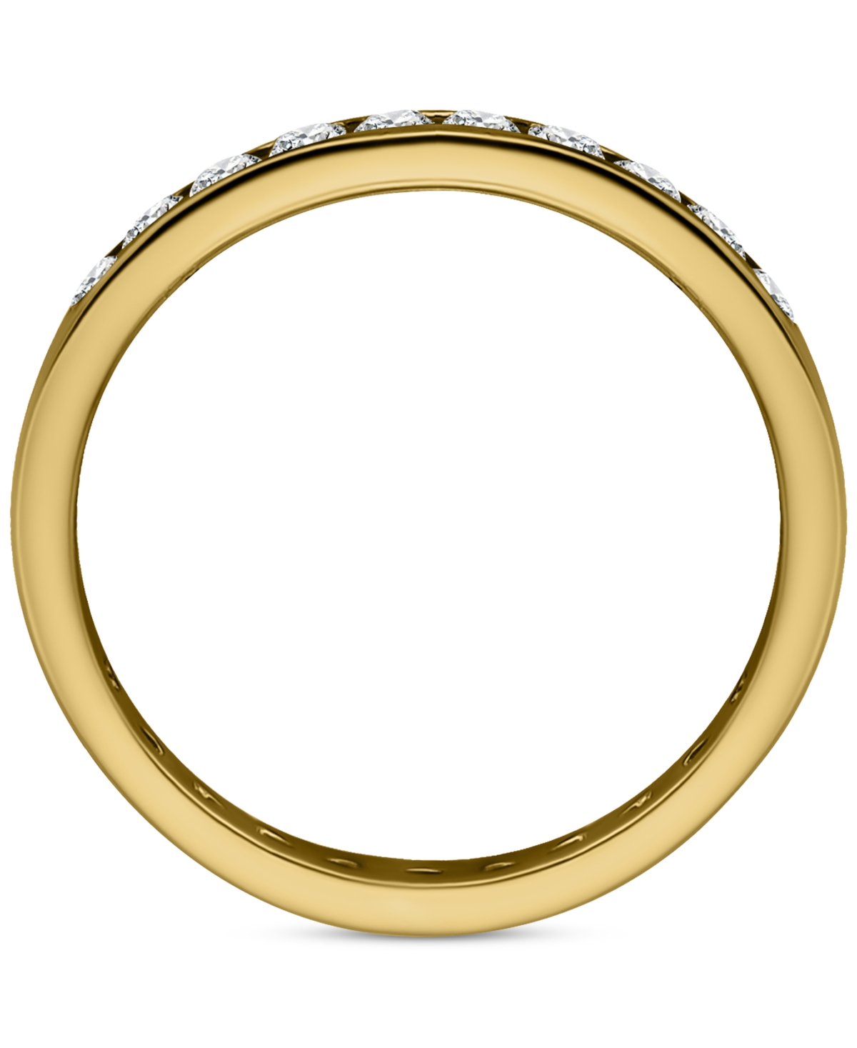 Giani Bernini Cubic Zirconia Channel-set Eternity Ring (1-1/2 Ct. T.w.) In 18k Gold Over Sterling Silver, Exclusiv In Gold