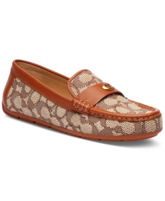 COACH - Women's Sculpted C Leather Driver Loafer Flats