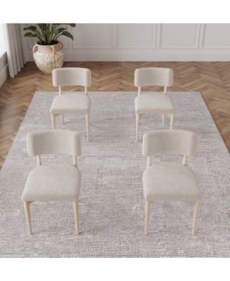 Lunare 4-Pc. Curved Chair Set