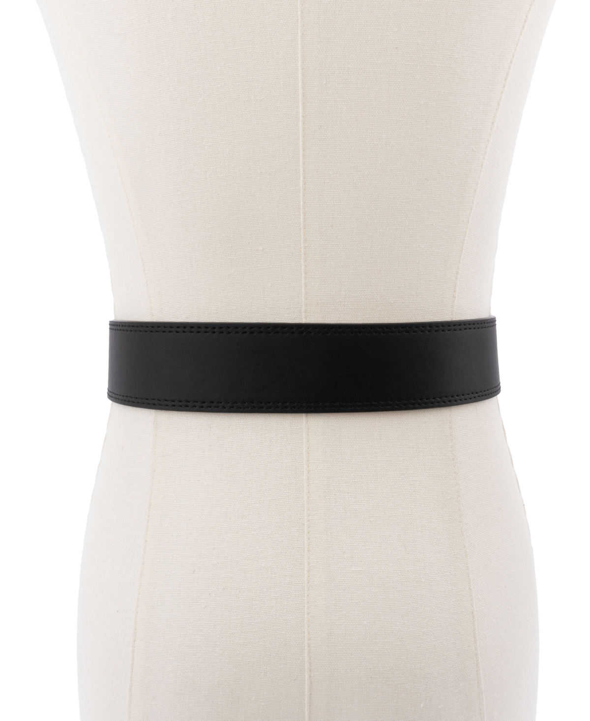 Michael Kors Women's 40mm Leather Belt In Black,silver