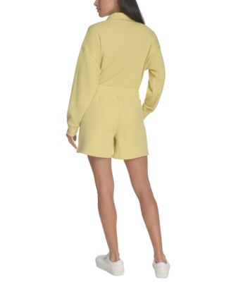 Women's Smocked Waistband Midi Shorts