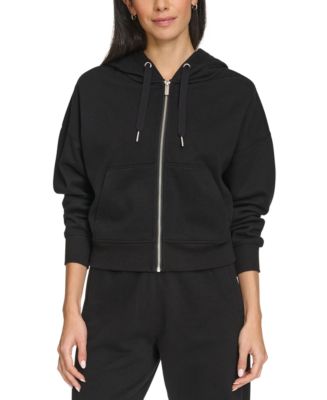 売れ筋商品|||カルバンクライン カットソー トップス レディース Women's Fleece Crop Zip-Front Long-Sleeve Hoodie Cortado Heather Calvin Klein Women's Fleece Crop Zip-Front Long-Sleeve