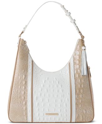 Brahmin - Tabitha Sea Salt White Colada Medium Leather Shoulder Bag