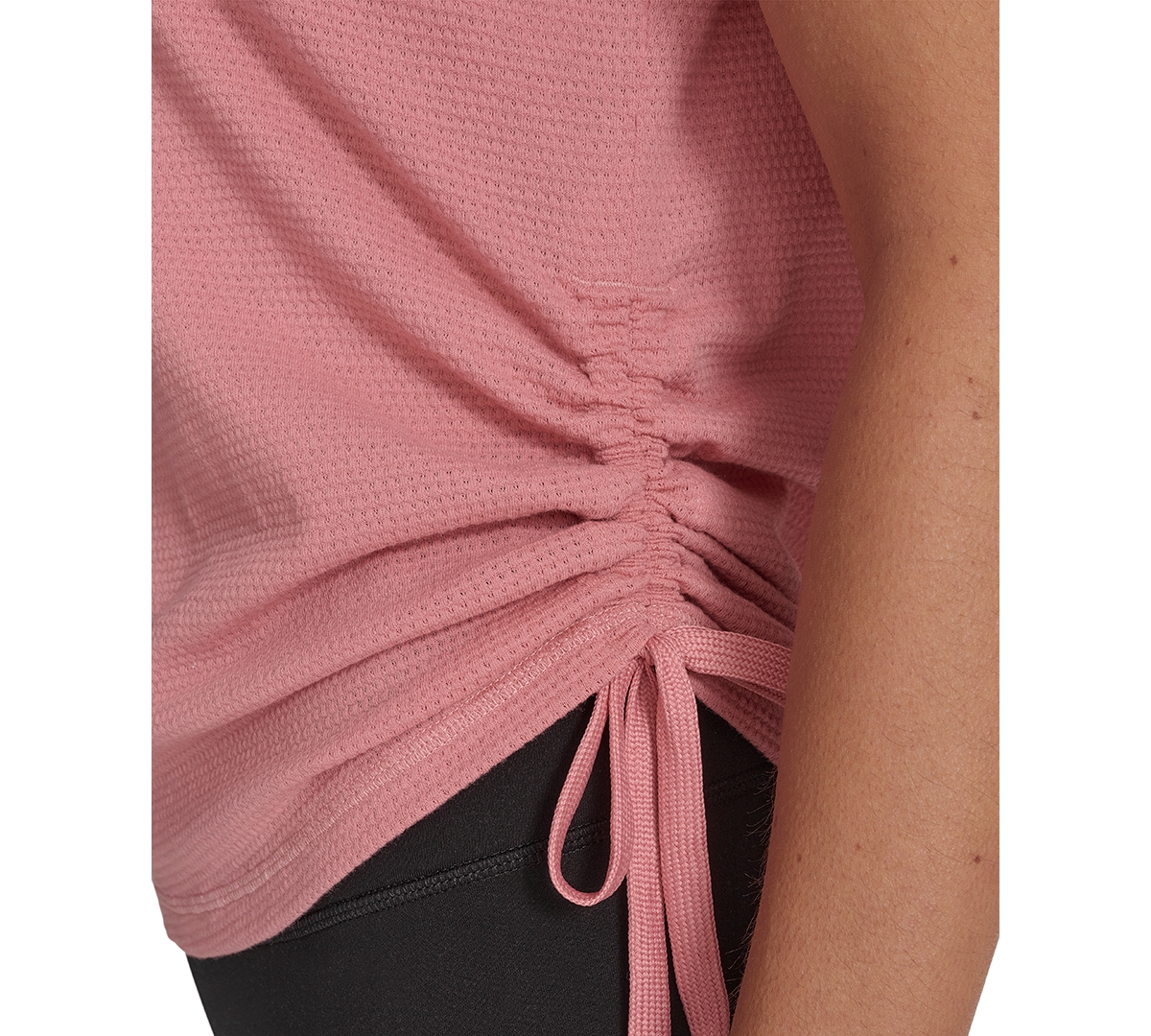 Calvin Klein Women's Drawstring-ruched Textured Top