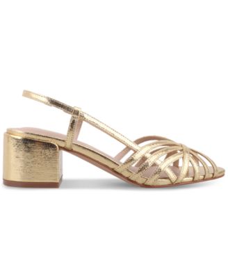 Women's Myrahh Memory Foam Cagey Slingback Block Heel Dress Sandals, Created for Macy's