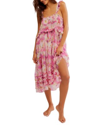 Free People Women's Moon Phase Printed Midi Nightgown - Macy's