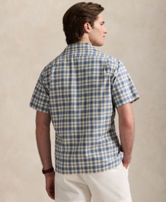 Men's Classic-Fit Plaid Oxford Camp Workshirt
