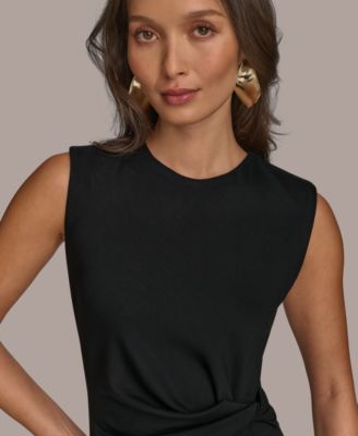 Women's Jewel-Neck Sheath Dress