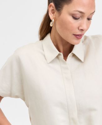 Women's Tie-Front Blouse, Exclusively at Macy's