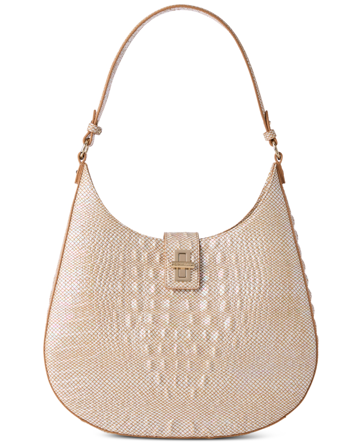 Fallon Medium Melbourne Leather Shoulder - Tiramisu