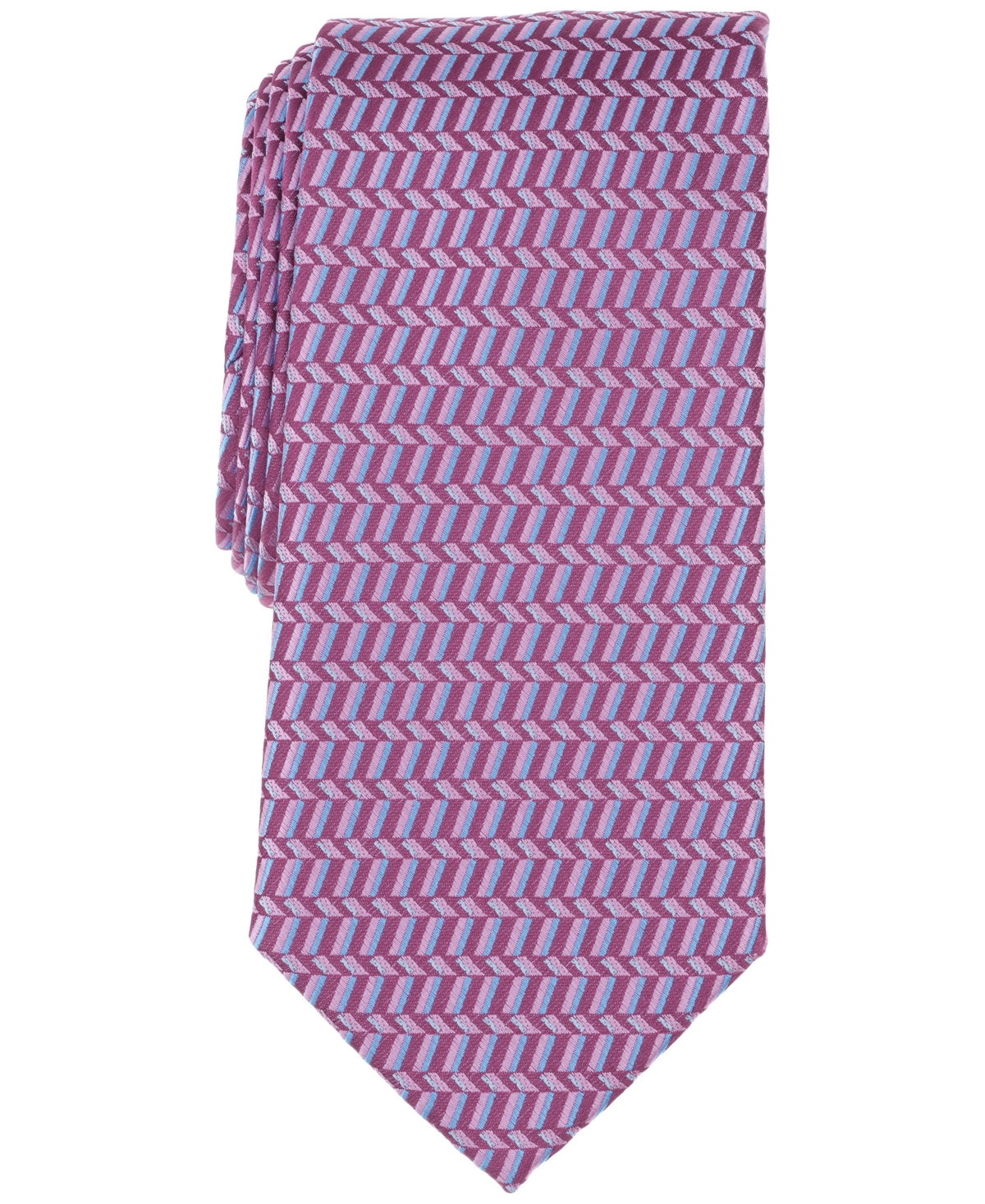 Perry Ellis Men's Scanlon Geo-pattern Tie In Orchid