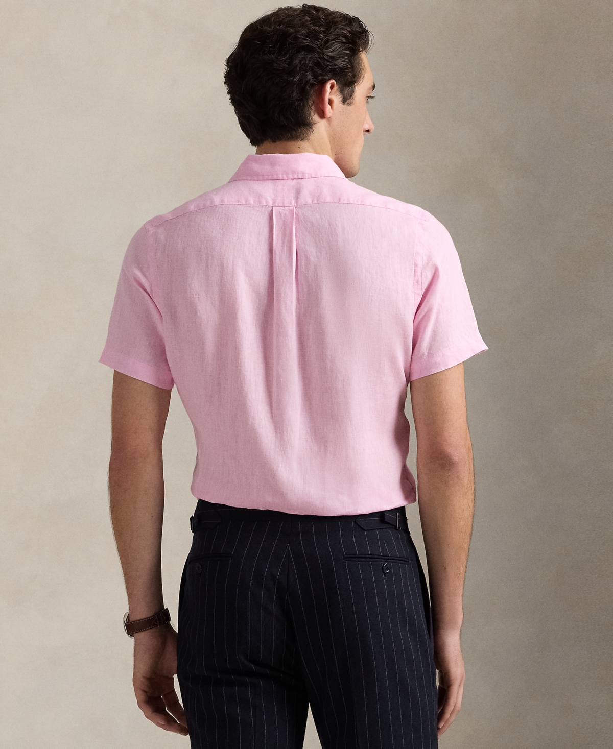 Polo Ralph Lauren Men's Short-Sleeve Linen Button-Up
