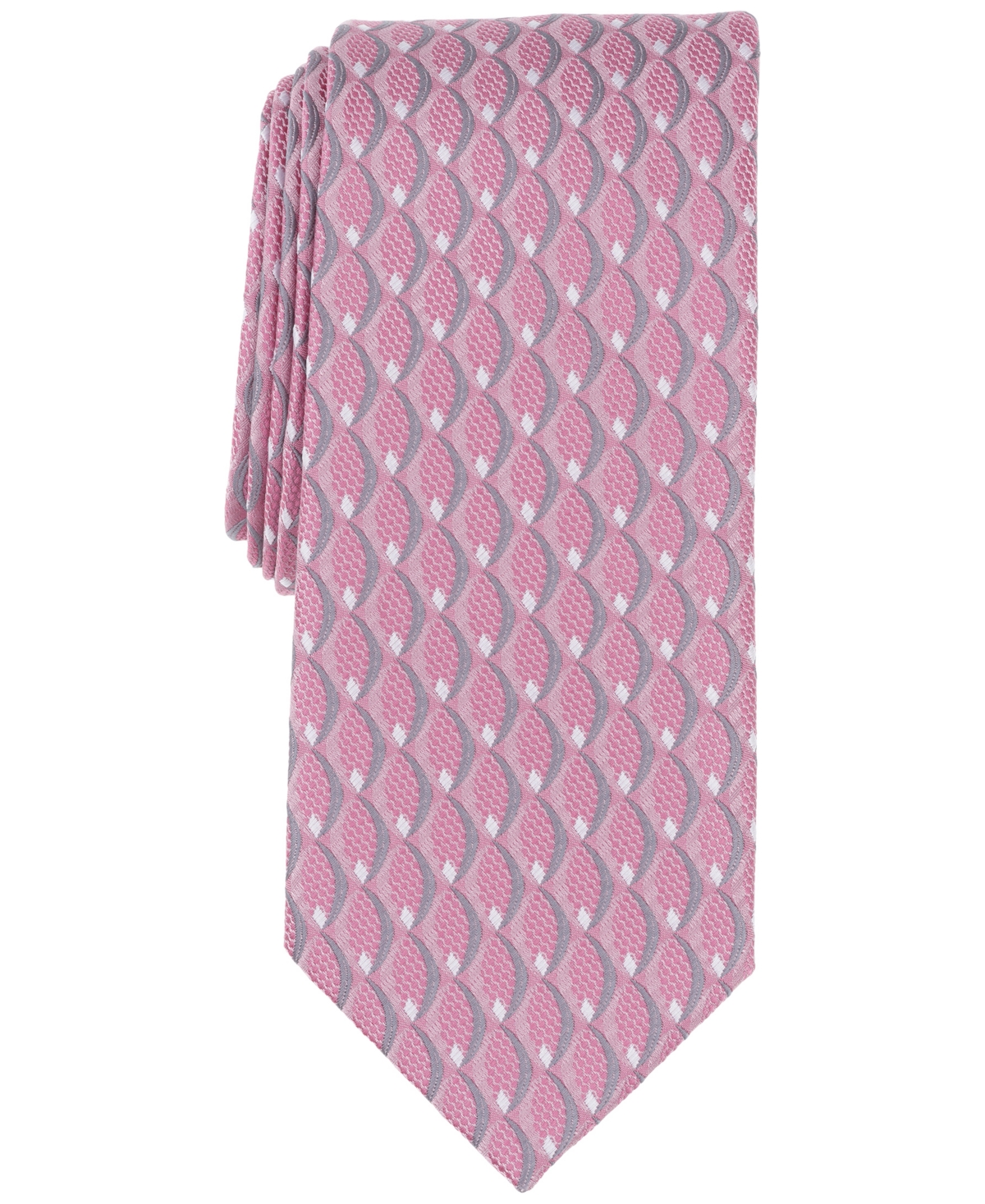 Perry Ellis Men's Oren Geo-pattern Tie In Pink