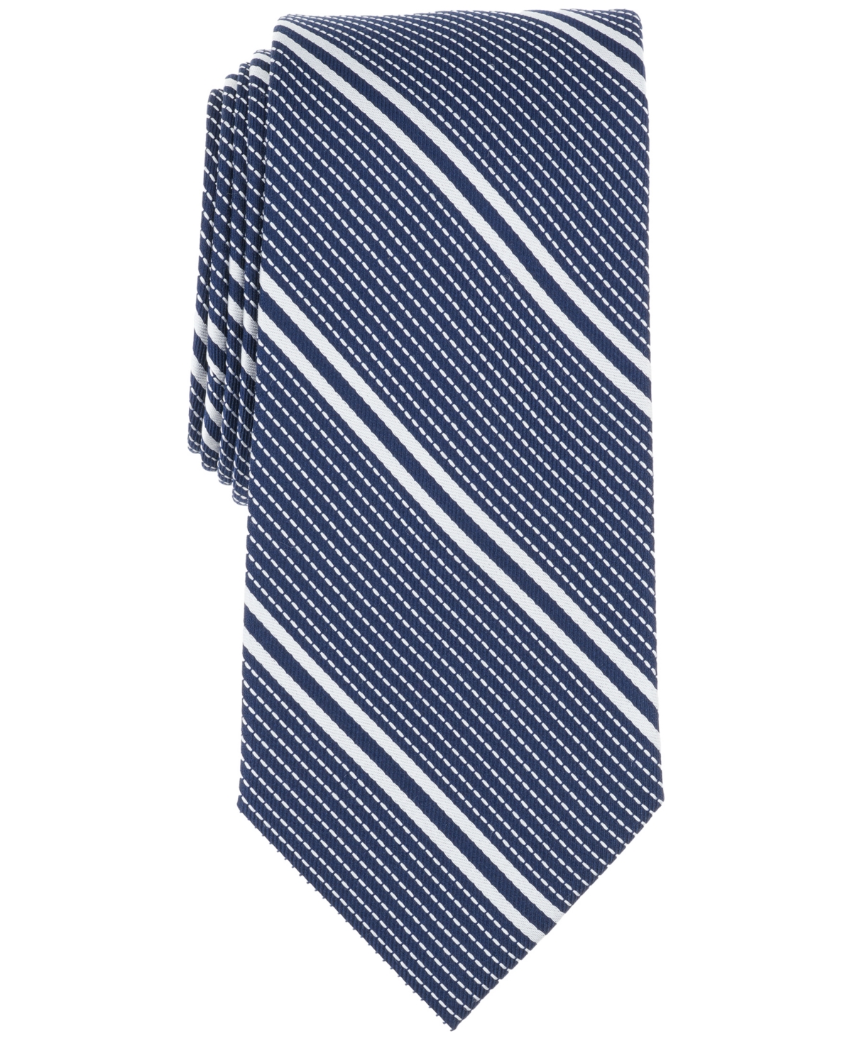 Men's Formal Stripe Tie - Navy