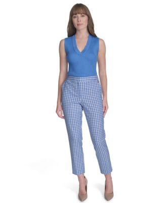 Tommy Hilfiger Women's Gingham Sloane Ankle Pants