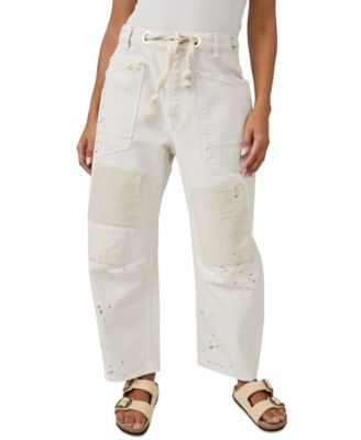 Women's Moxie Drawstring Barrel-Leg Jeans