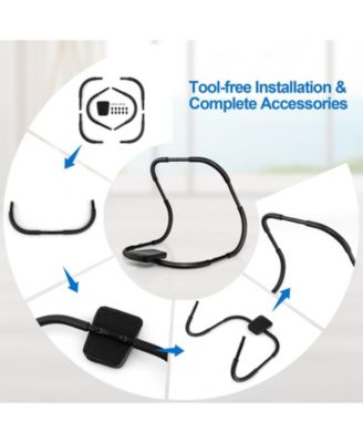 Portable AB Trainer with Headrest and Foam Handle for Office Home Gym