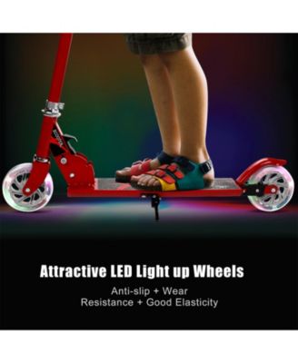 Folding Aluminum Kids Kick Scooter with LED Lights