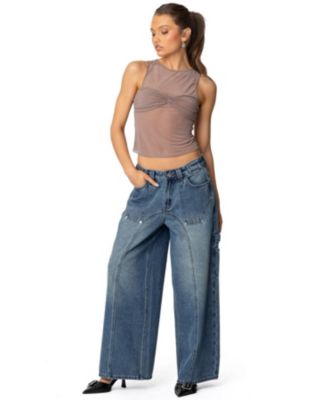 Womens Tal Baggy Low Rise Carpenter Jeans