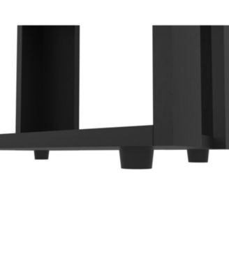 Irmo Wall-Mounted Entertainment Center with Shelves, White