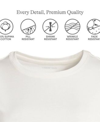 Women's Relaxed Supima Cotton Long Sleeve Crew Neck T-Shirt