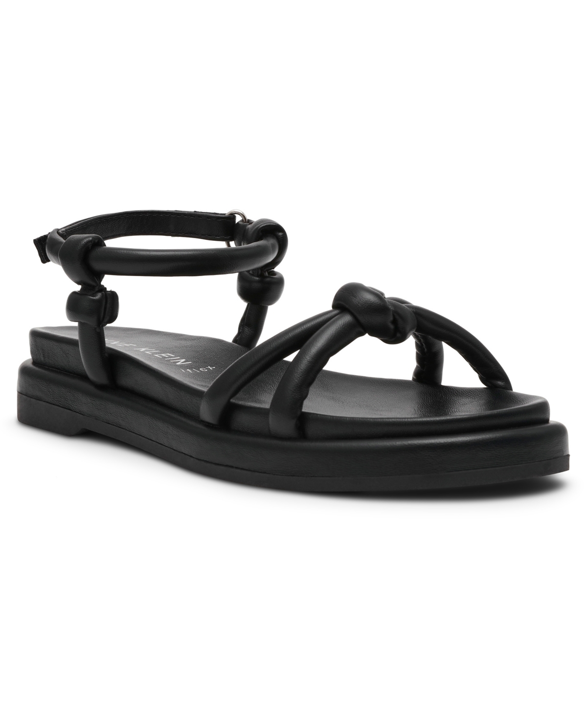 Anne Klein Elisabeth Ankle Strap Sandal In Black