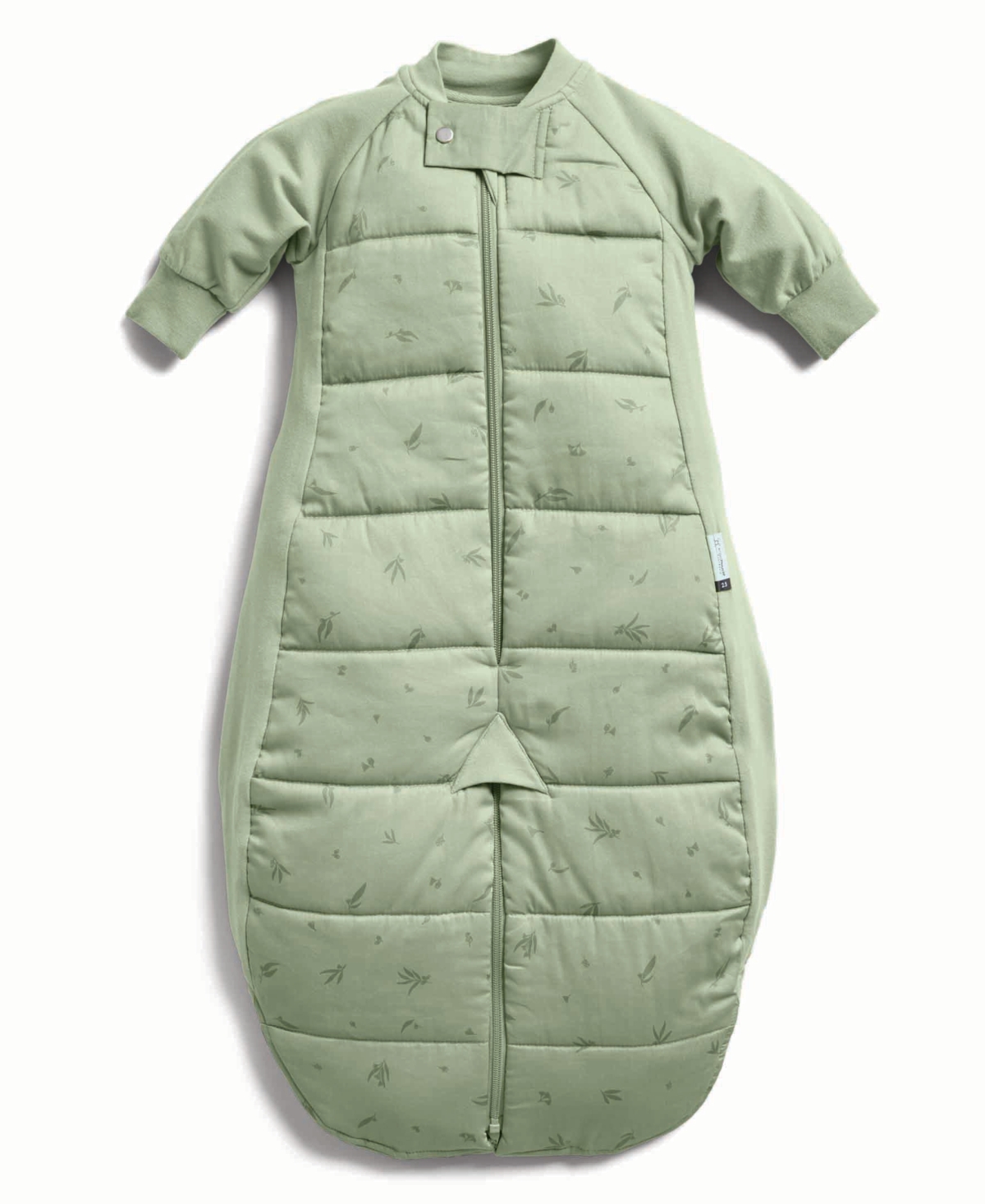 Ergopouch Baby Boys And Girls Jersey With Sleeves 3.5 Tog Sleeping Sack In Willow