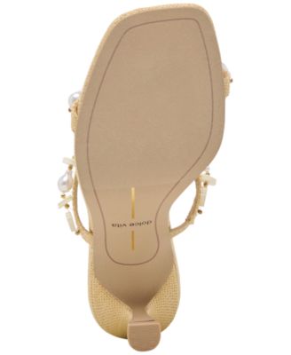 Women's Grason Beaded Double-Band Kitten-Heel Dress Sandals