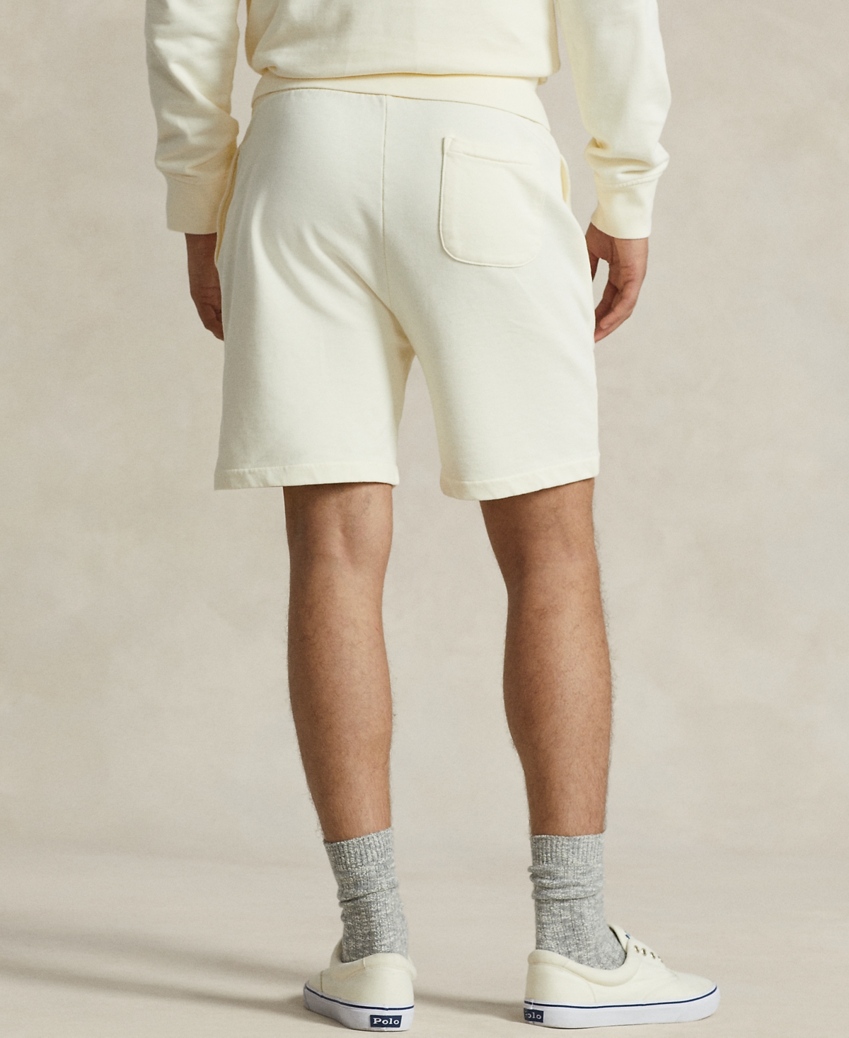Polo Ralph Lauren 6.5-inch Loopback Fleece Short In Clubhouse Cream