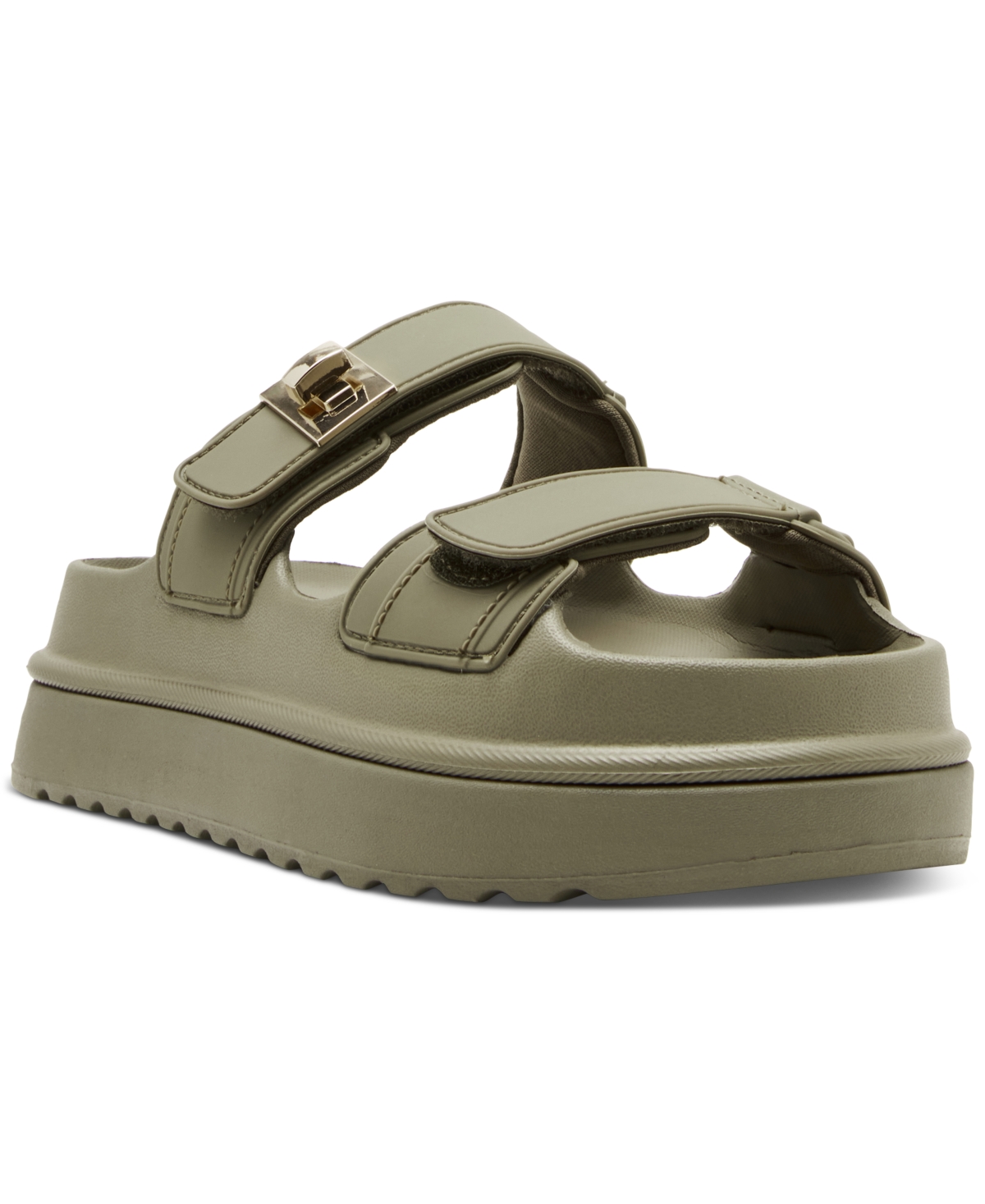Steve Madden Bigschmona Platform Sandal In Olive
