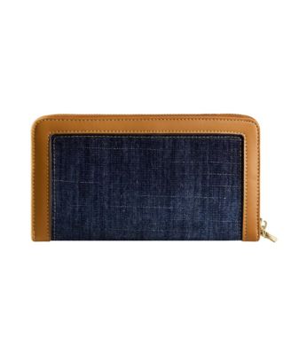 Buddha Patch Zip Around Wristlet