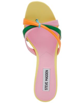 Women's Cary Strappy Kitten-Heel Mule Sandals