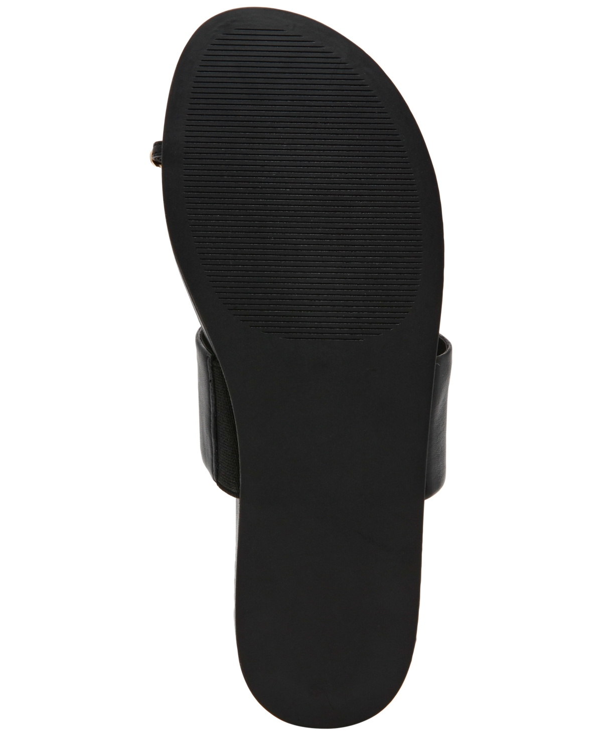 Steve Madden Women's Dove Toe-ring Sandals In Black Leather