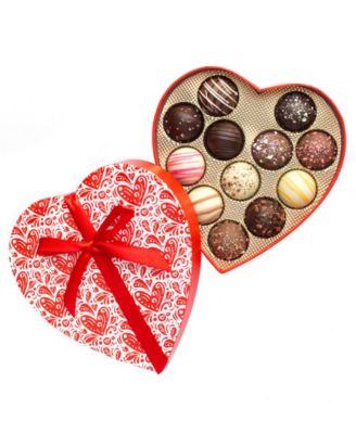 Valentine's Day Heart Truffles, 12 Pieces