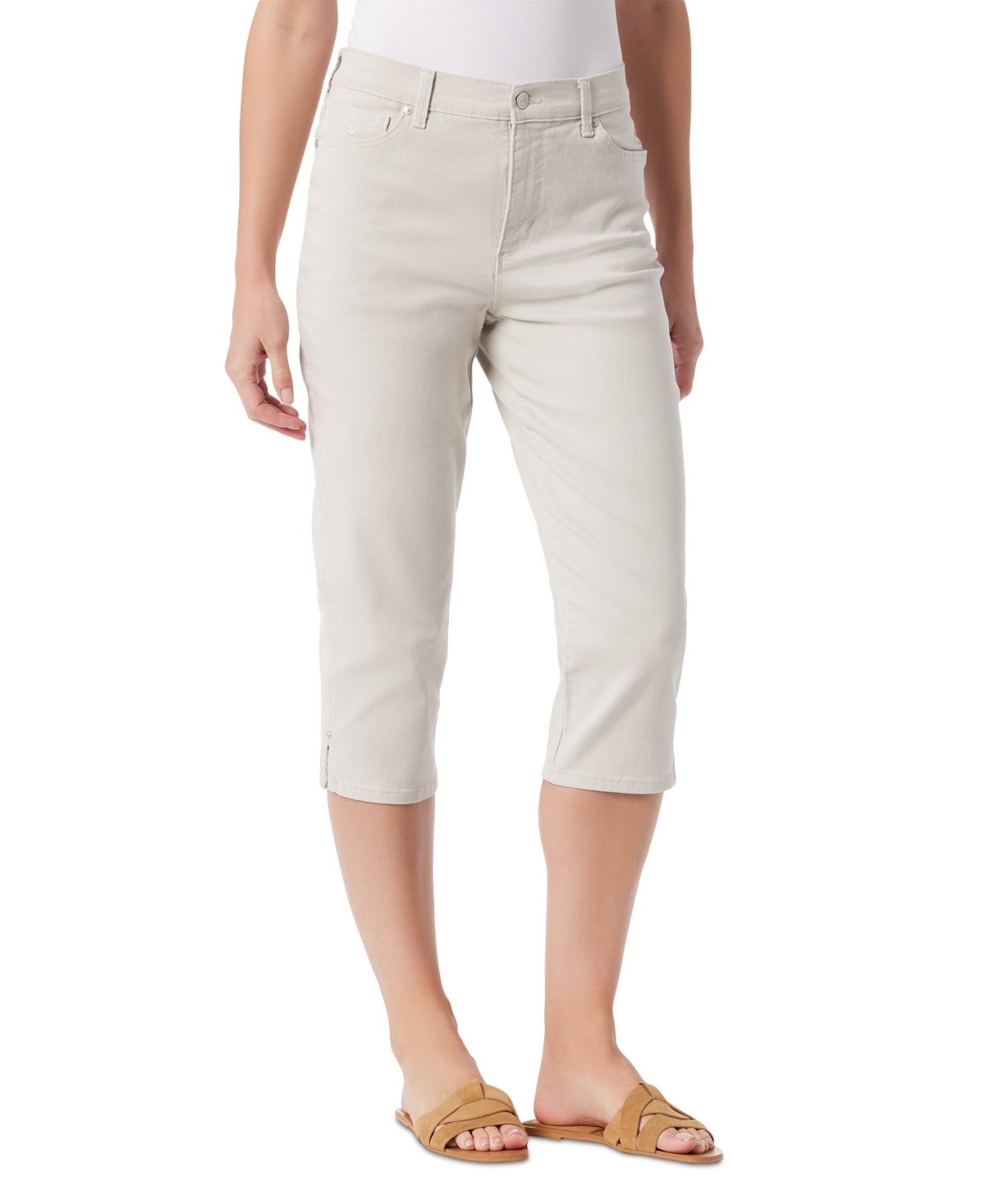 Women's Amanda Capri Slit Jeans - Sunkiss Overdye