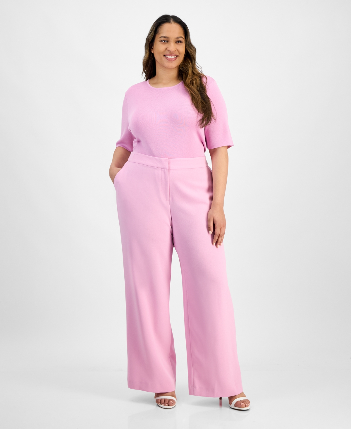 Plus Size Wide-Leg Pants - Parfait
