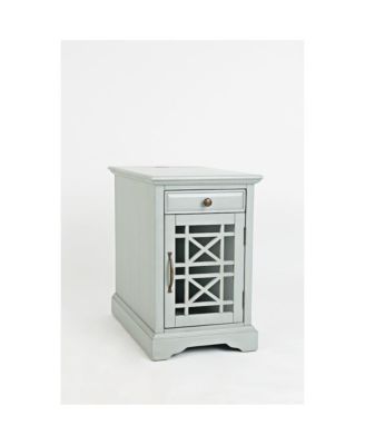 1PC solid wood Craftsman USB Charging Chairside End Table