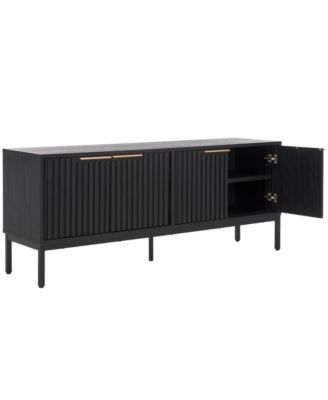 Particle Board/MDF/Iron 29.21'' Lylia 4 Door Media Stand