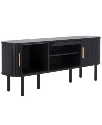 Tealla 2 Tambour & 1 Glass Lift Door Media Stand