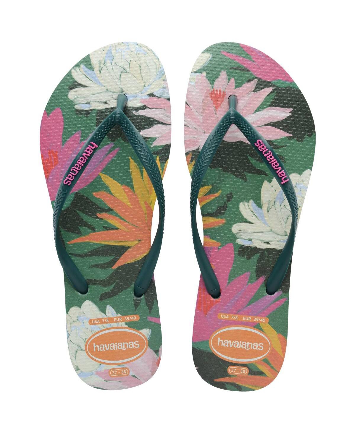 HAVAIANAS WOMEN'S SLIM SUMMER SLIP ON SANDALS 
