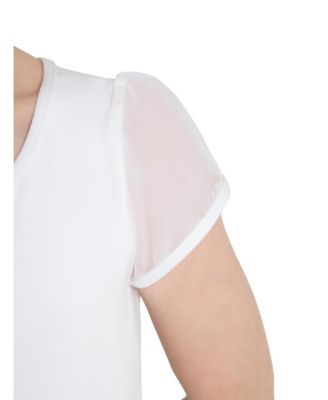 Juniors' Puff Sleeve Keyhole Back Leotard - Girls